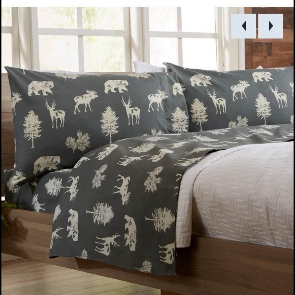 NWT Great Bay Home King Sheet Set Mountain Ridge Collection